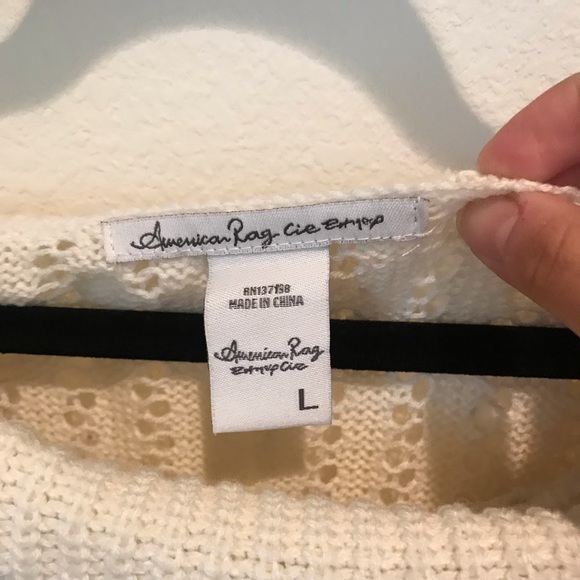 Ivory off the shoulder sweater - Picture 3 of 3